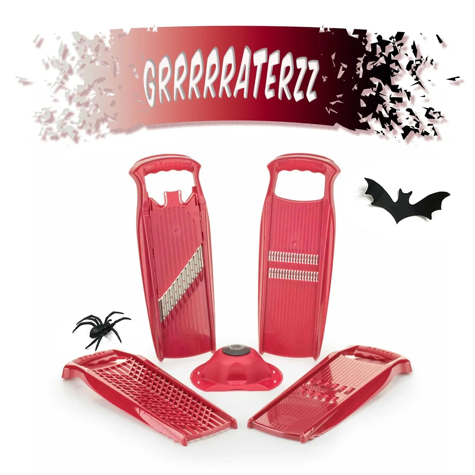 Halloween - Grrrrraterzz - Börner all-in-one Raspenset - Inclusief beschermkap! Börner Kitchentools