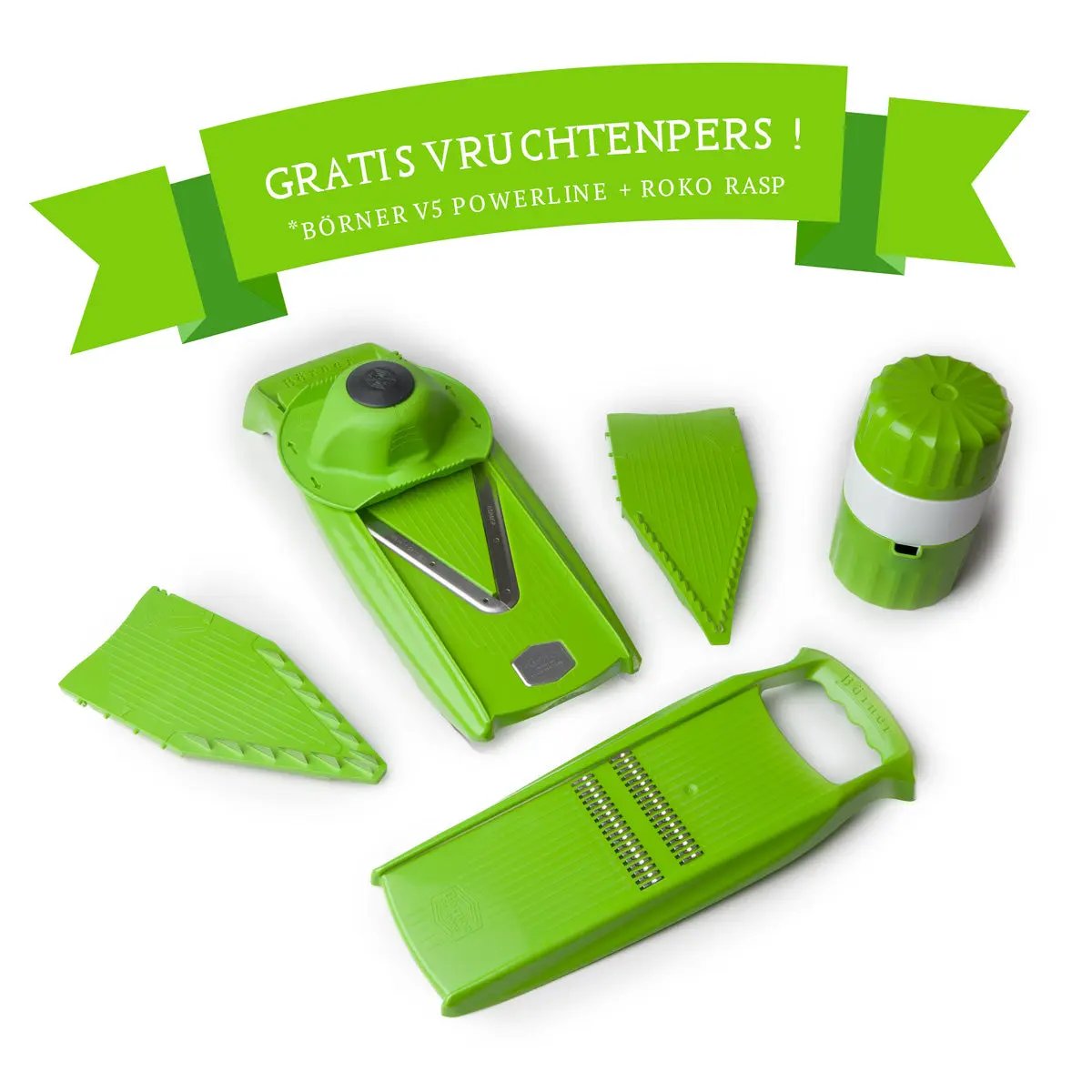 Slice & Juice - Gratis Vruchtenpers Börner Kitchentools